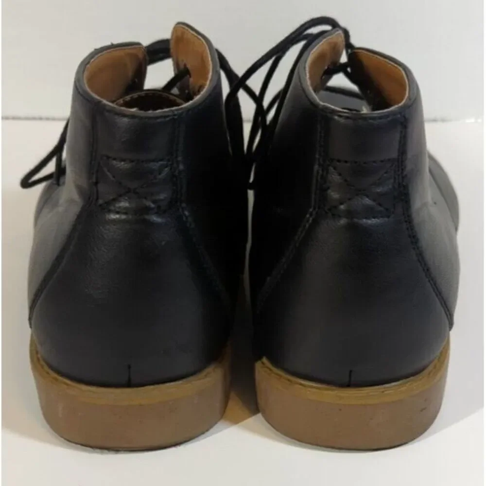 Merona Men's Black Chelsea Boots, Faux Leather Size‎ 11